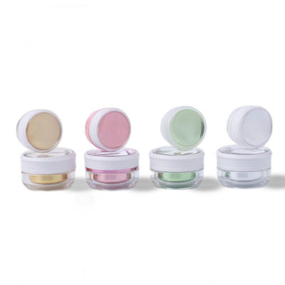 หลากหลายวัตถุ 4 oz กระปุกพลาสติกเครื่องสําอางใส กระปุกแอคริลิคไม่แตก