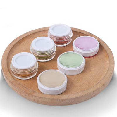 หลากหลายวัตถุ 4 oz กระปุกพลาสติกเครื่องสําอางใส กระปุกแอคริลิคไม่แตก
