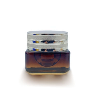 44.5 * 43mm กระป๋องบรรจุเครื่องสําอางแก้ว โลโก้ตามสั่ง OEM ODM