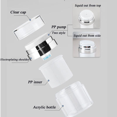 แพปเปอร์ แอคริลิค พรีส ฟอนเดชั่น ขวด ครีมใบหน้า 2 ชั้น ขวด ครีมตา ถัง