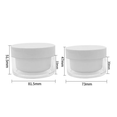 สามารถปรับปรุง 50g Diamond Acrylic Jar With Simple Design OEM/ODM โลโก้มีให้เลือก