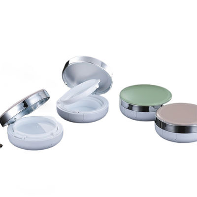 เติมใหม่ Dewy Finish Round Compact Powder Cushion Foundation Case สําหรับการครอบคลุมขนาดเบาถึงกลาง