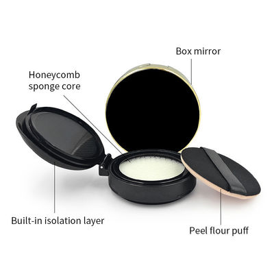 Snap Closure เงินว่าง Cushion Foundation Case สําหรับการครอบคลุมความเบาถึงกลาง