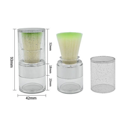 15 กรัม Twist Open Clear Loose Powder Case สําหรับการใช้งานปูนโลโก้ตามสั่งอย่างยั่งยืน